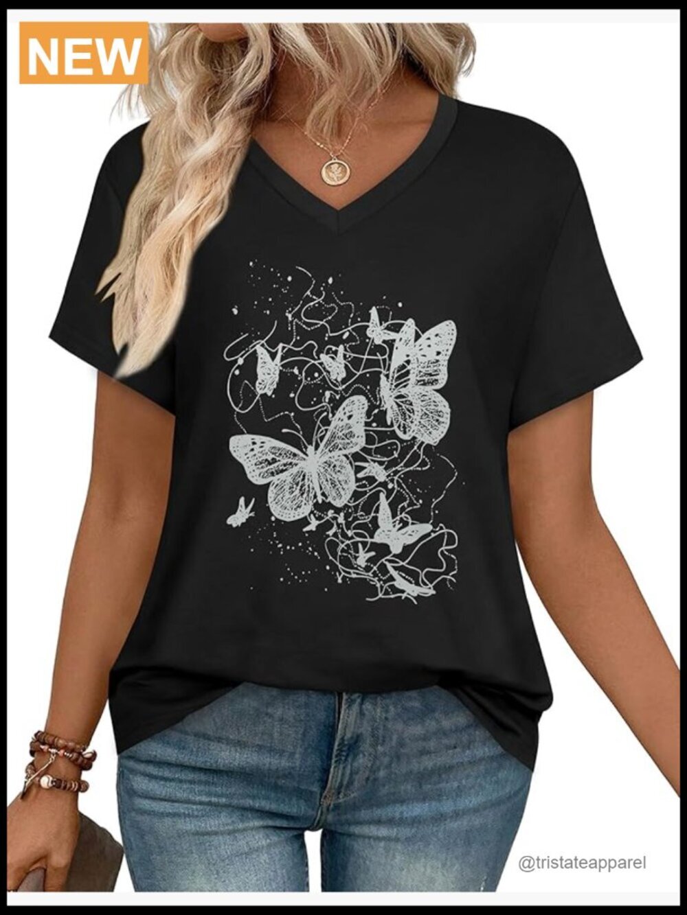 Womens V Neck Short Sleeve T-Shirt Summer Casual Tee Blouse Top